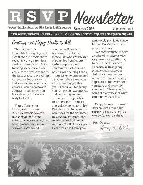 RSVP Newsletter